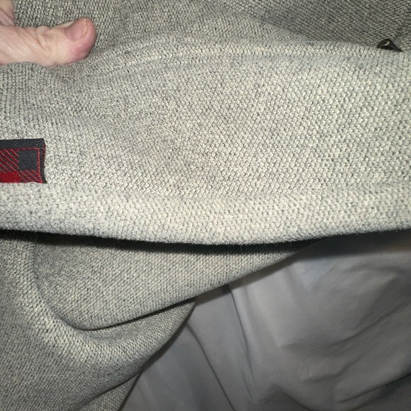 Woolrich Gray Sweater Fleece Snowflake Theme 1/2 Zip Unisex Women's Size M - Picture 5 of 10